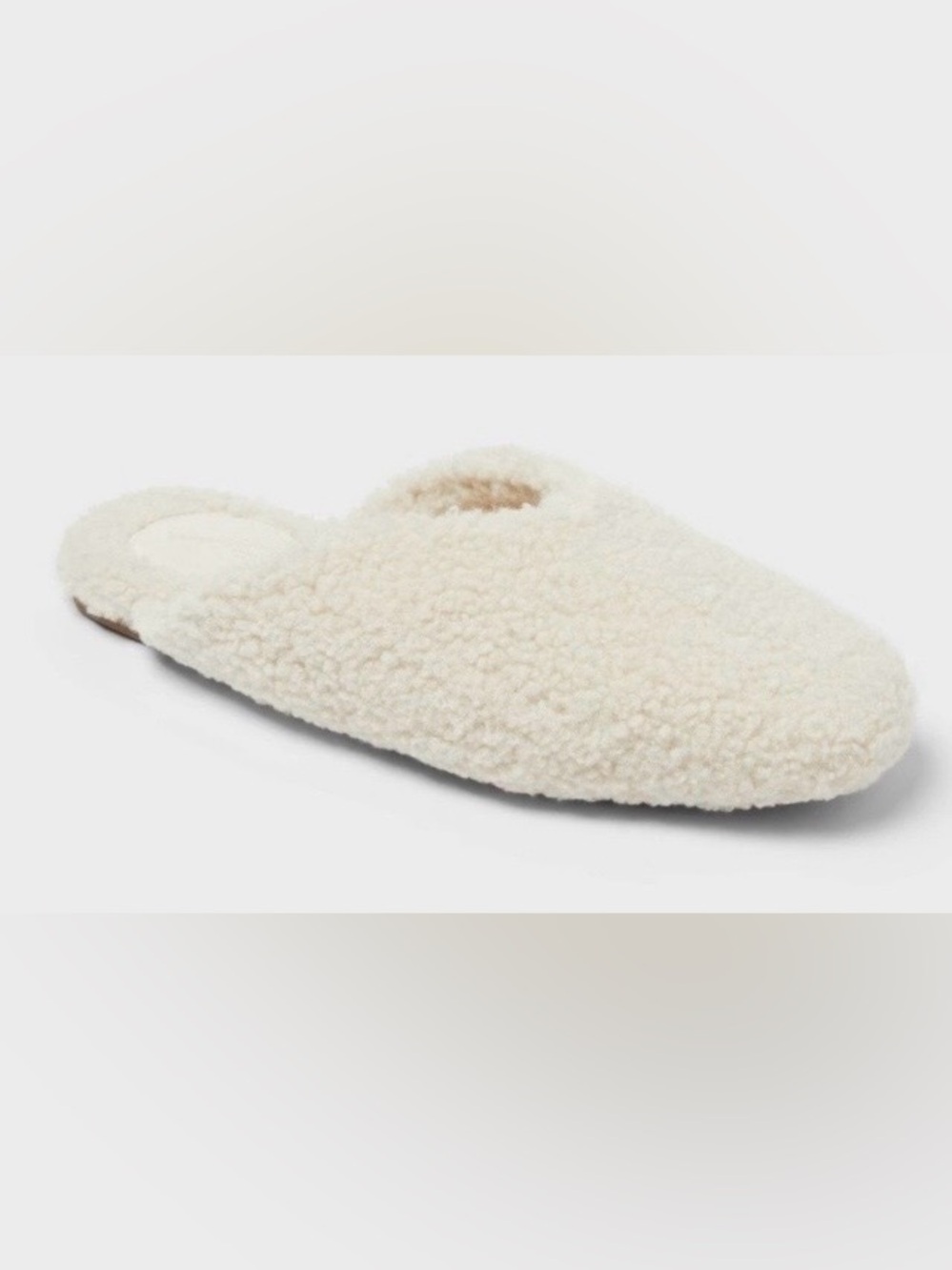 Women's Cozy Alpine Kylar Mule Slippers Universal Thread Off-White Size 6